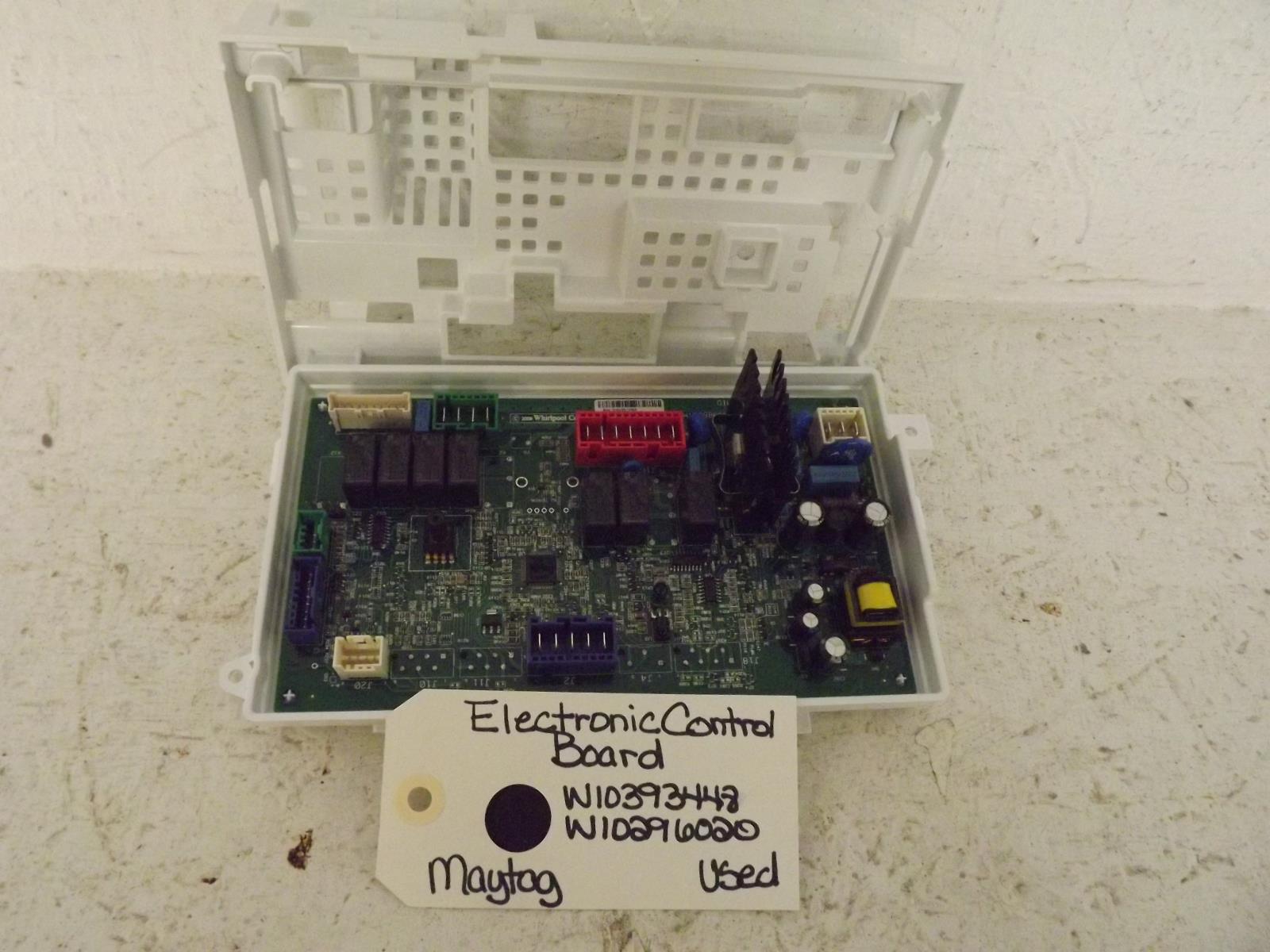 Maytag Washer W10393448 W10296020 Electronic Control Board Used Maytag Washer W10393448 W10296020 Electronic Control Board Used